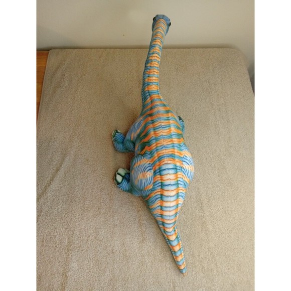 Blue Dinosaur Plush Stuffed Animal Toy 24” Brachiosaurus Brontosaurus Long Neck - Picture 2 of 4